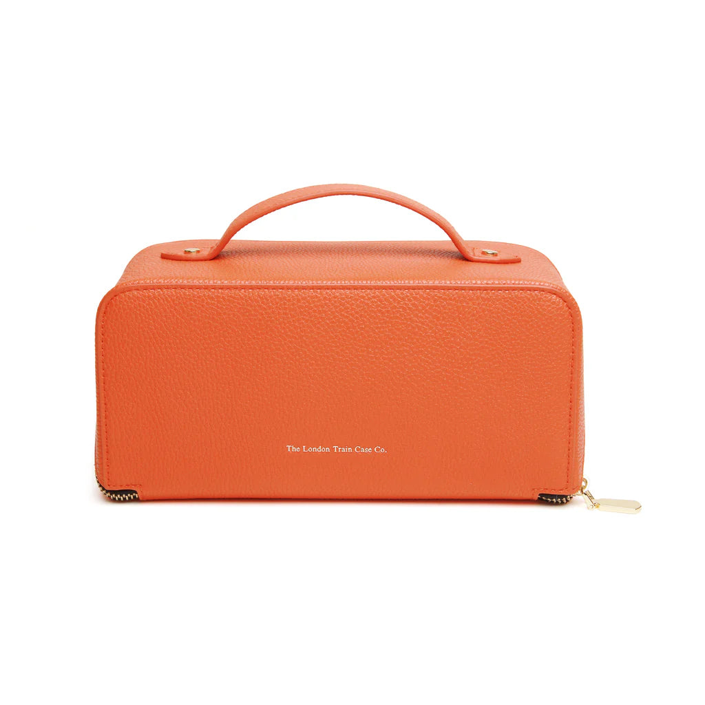 Orange and Black Train Case